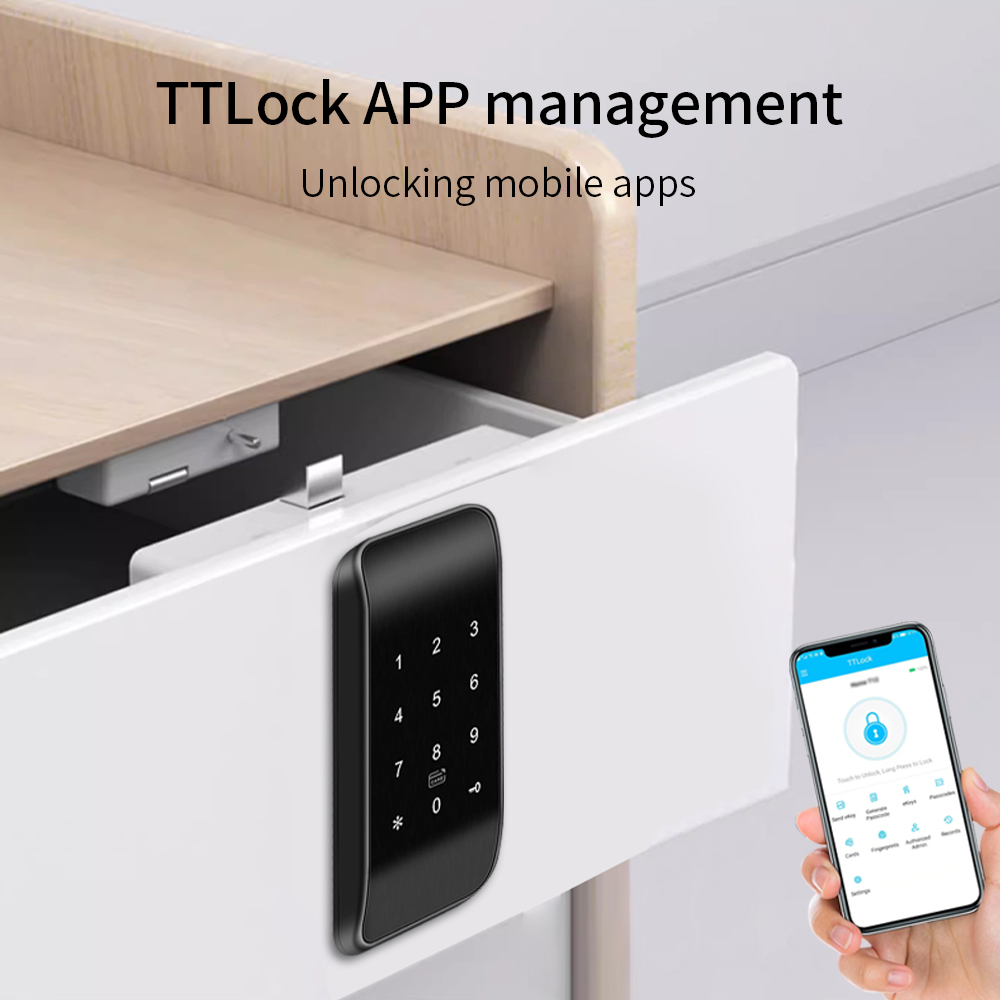 Furniture Home Hardware - TTLOCK APP Smart Cabinet Lock 13.56Mhz