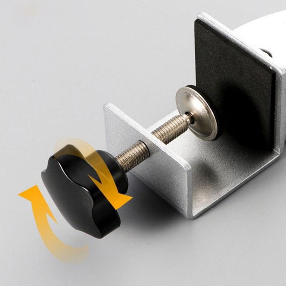 Furniture Hardware Black - Aluminum Alloy Office Desk Baffle Clip