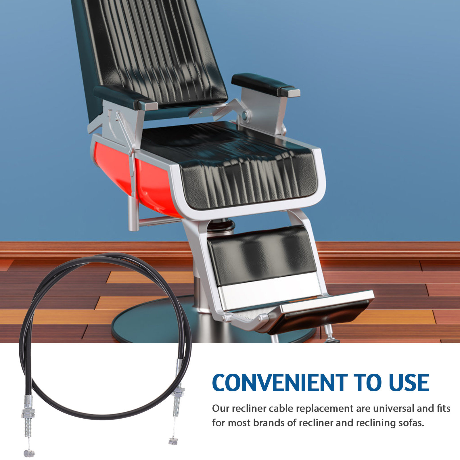 Furniture Hardware Fittings - Heavy-Duty Recliner Cable Replacement Kit for
