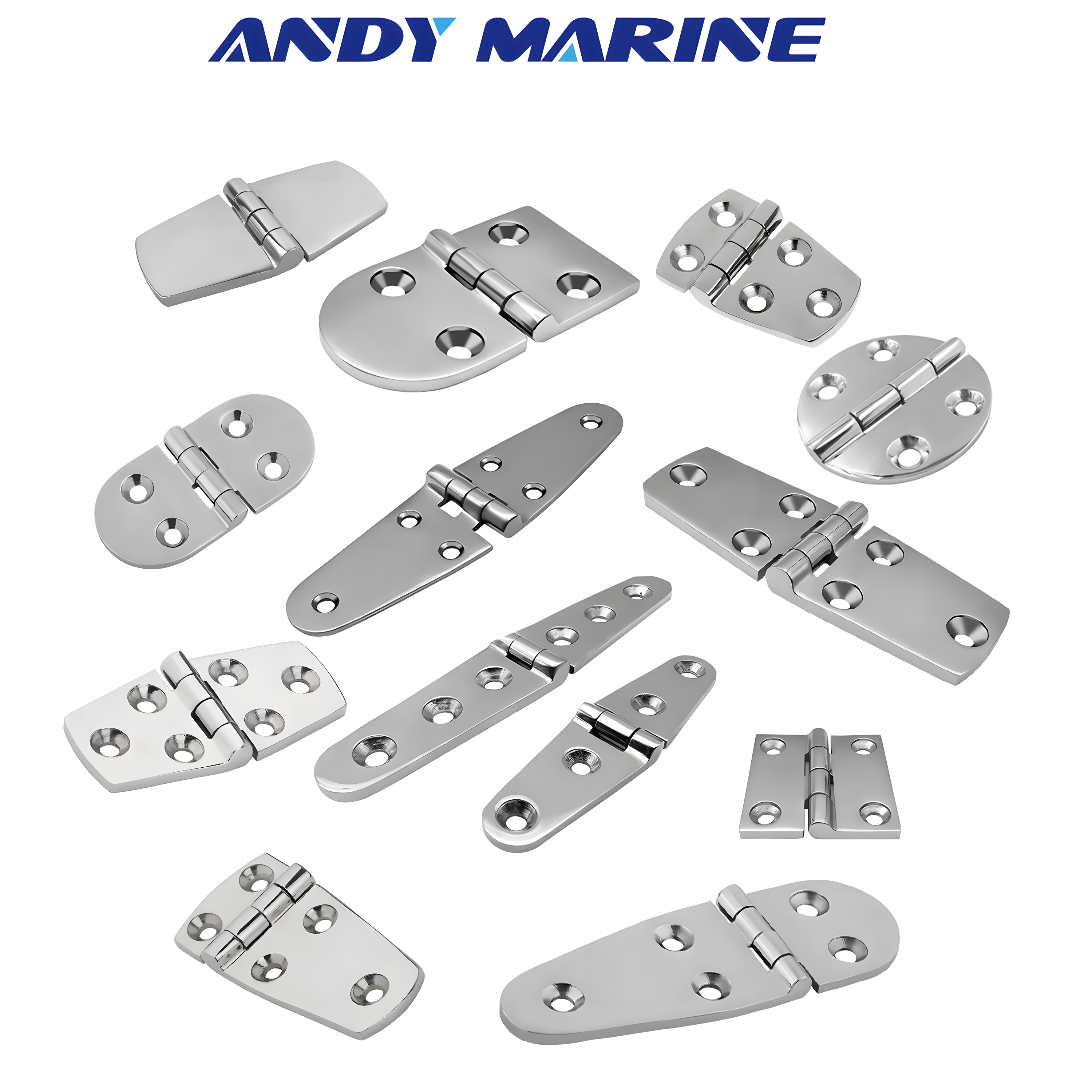 Furniture Hardware Fittings - 316 Stainless Steel Casting Hinge Flat