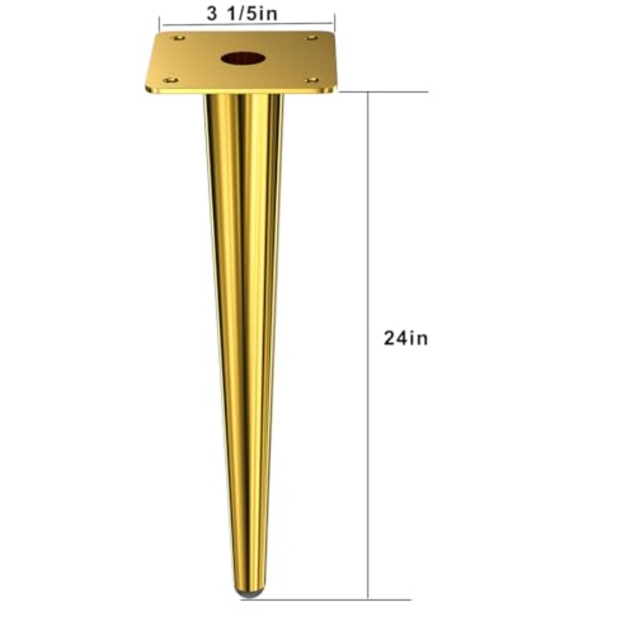 2 Furniture Table Legs Golden, - Furniture Hardware For Legs recensione e prezzo