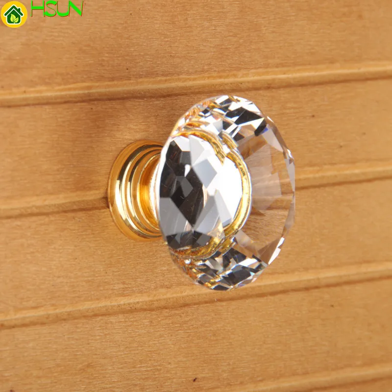 Crystal Gold Cupboard Knobs Ha - Furniture Hardware Gold recensione e prezzo