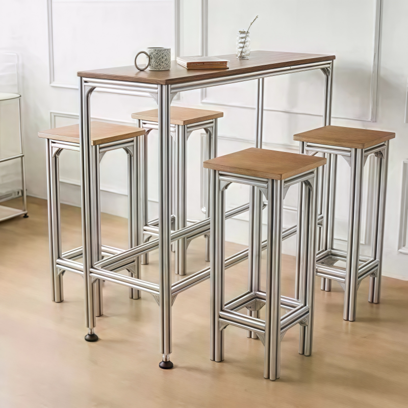 solid wood high bar table and  - Furniture For Hardware Shop recensione e prezzo