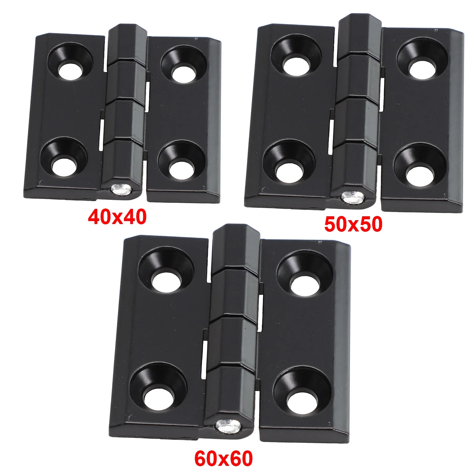 1/2pcs 40/50/60mm Butt Hinges  - Furniture Hardware Black recensione e prezzo
