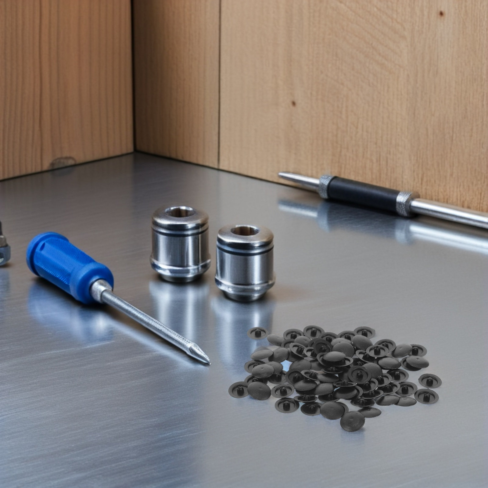 500Pcs Waterproof Black Plasti - Furniture Hardware Black recensione e prezzo