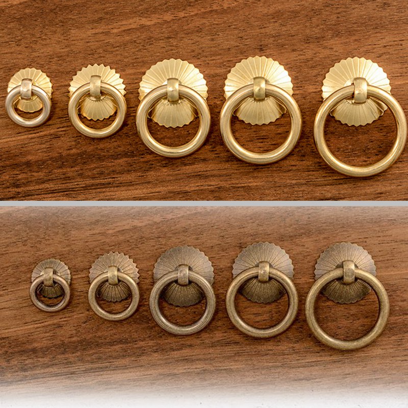 Vintage Brass Cabinet Ring Kno - Furniture Hardware Gold recensione e prezzo