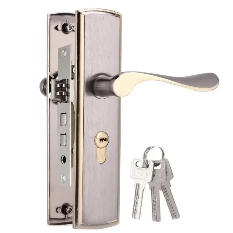 Gold Door Handle Lock Silent H - Furniture Hardware Gold recensione e prezzo