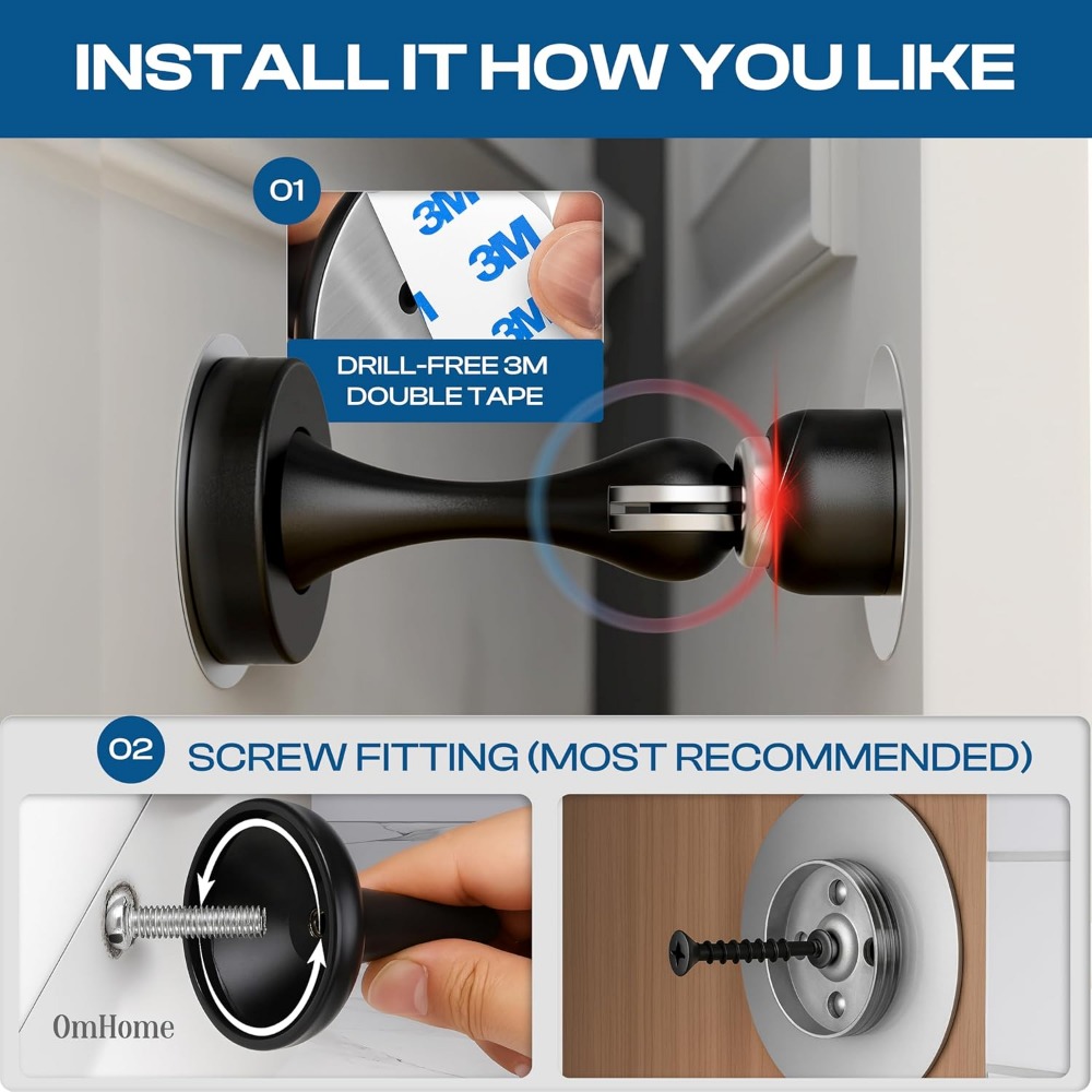 Magnetic Door Stop with Self-A - Magnetic Catch Door recensione e prezzo