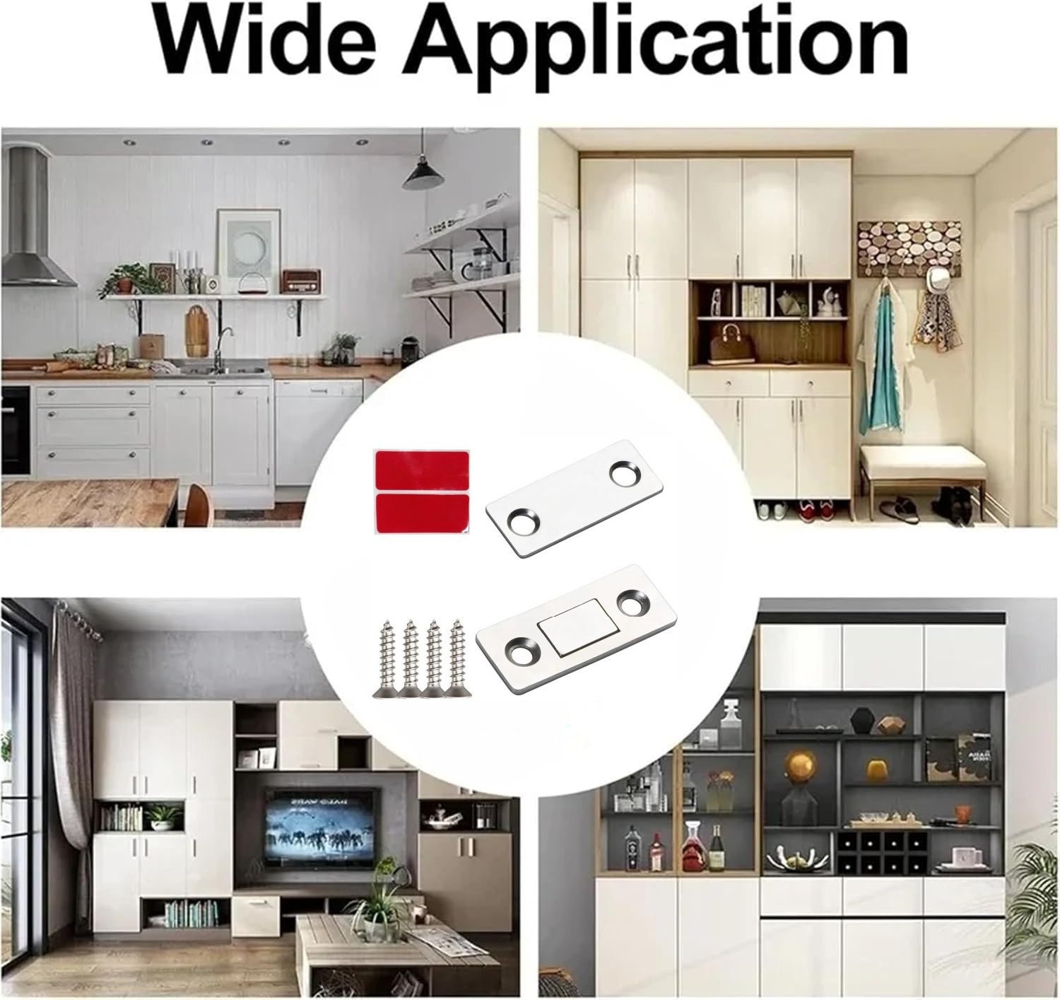 16 PCS Ultra Thin Cabinet Door - Magnetic Catch Door recensione e prezzo