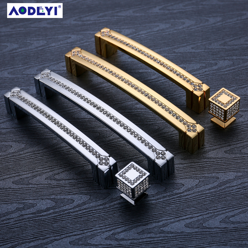 24K Real Gold Sliver Crystal D - Furniture Hardware Gold recensione e prezzo
