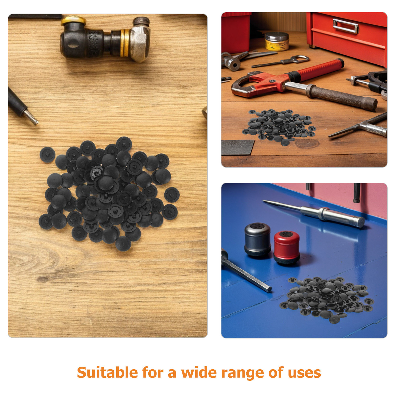 500Pcs Decorative Screw Caps B - Furniture Hardware Black recensione e prezzo