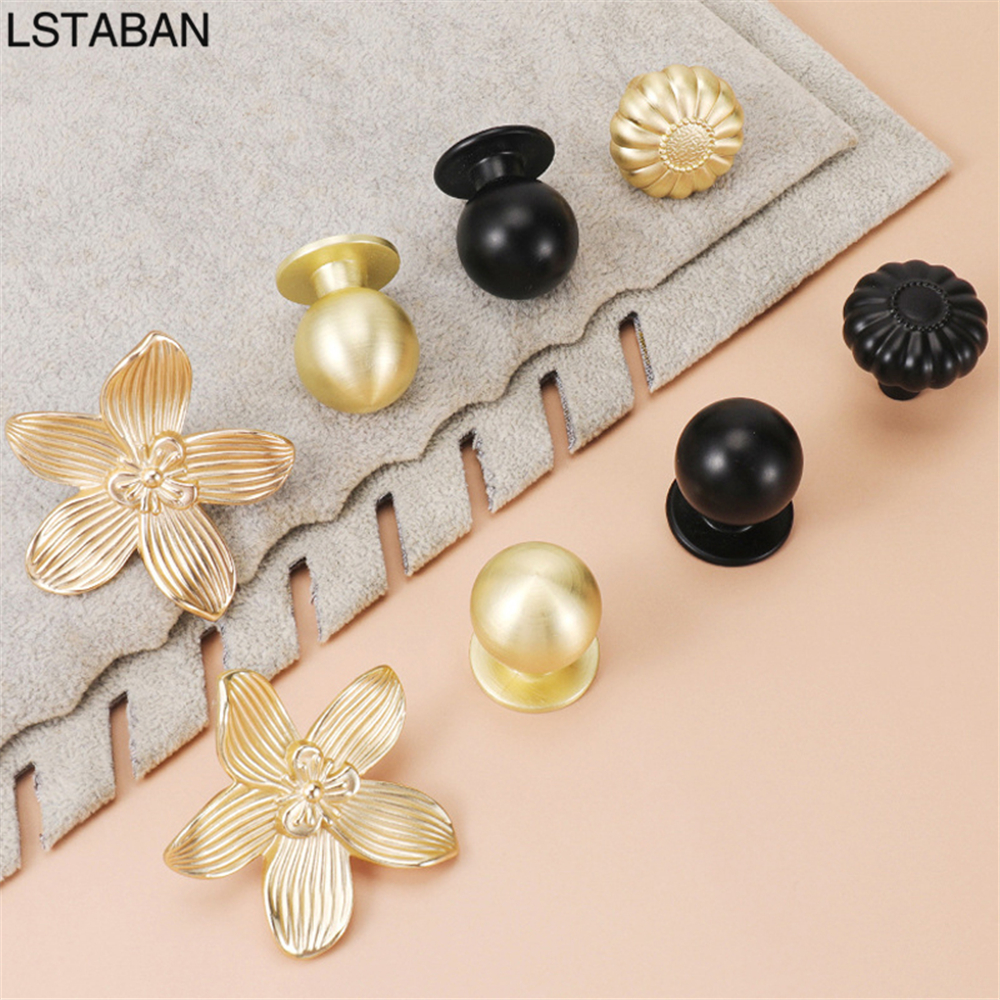 Flower Shape Solid Gold Kitche - Furniture Hardware Gold recensione e prezzo