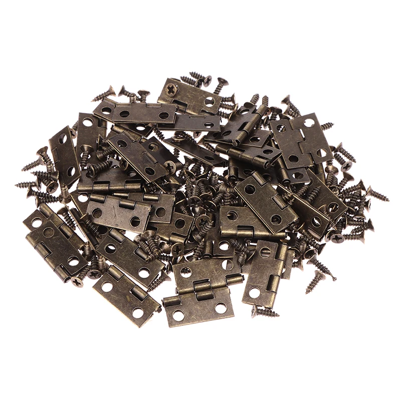 50pcs/box Hinges + 200 Screws  - Furniture Hardware Black recensione e prezzo
