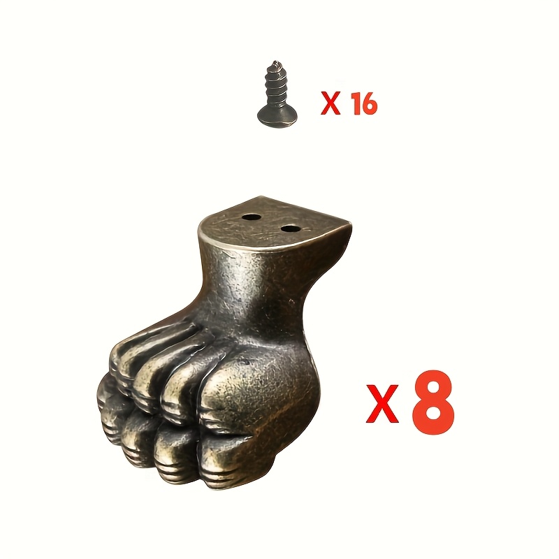 8pcs Antique Foot Brass Jewelr - Furniture Hardware For Legs recensione e prezzo