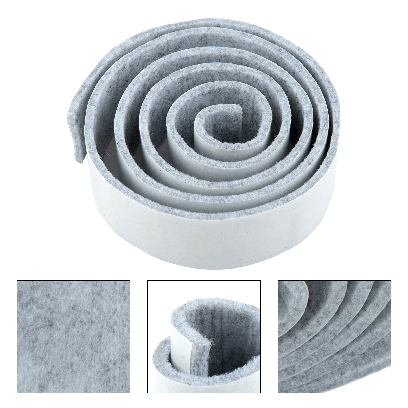 Quiet Felt Strip Self-Adhesive - Furniture Hardware Black recensione e prezzo