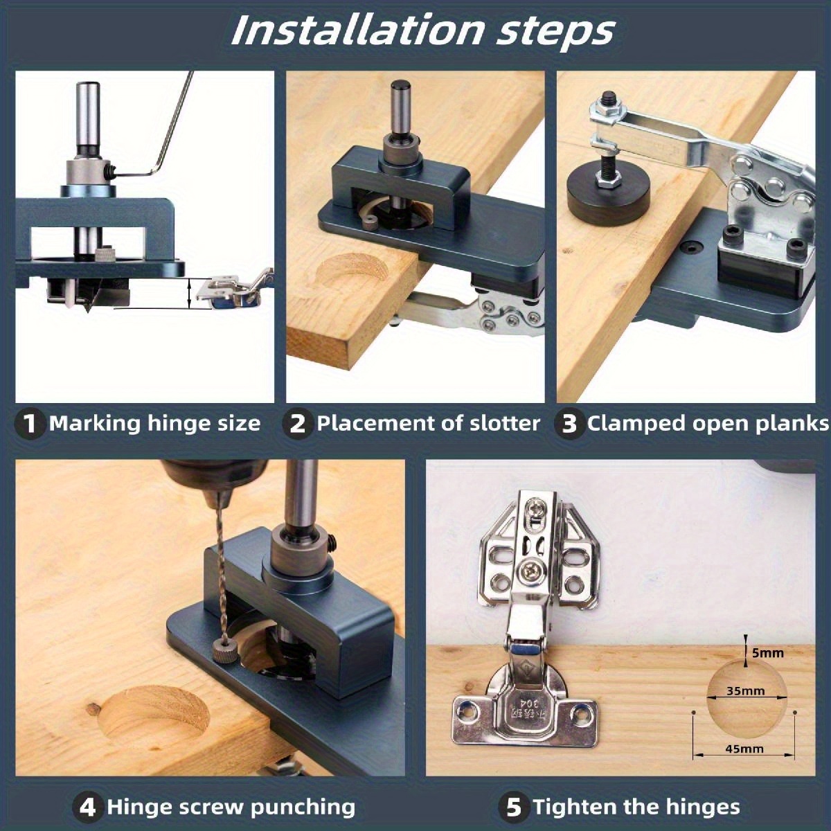 35mm Hinge Jig - Precise Borin - Furniture Hardware Fittings recensione e prezzo