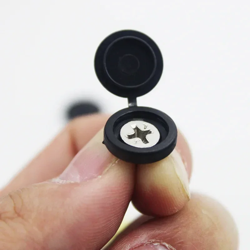 10/500pcs Screw Decorative Cap - Furniture Hardware Black recensione e prezzo