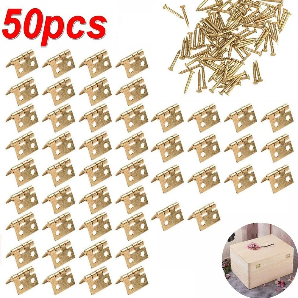 50pcs Mini Hinge For Small Cra - Furniture Hardware Gold recensione e prezzo