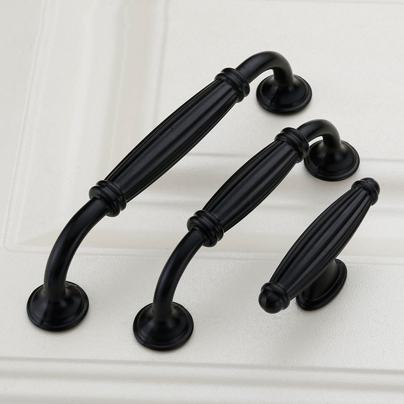 Black Aluminium Alloy Door Han - Furniture Hardware Black recensione e prezzo