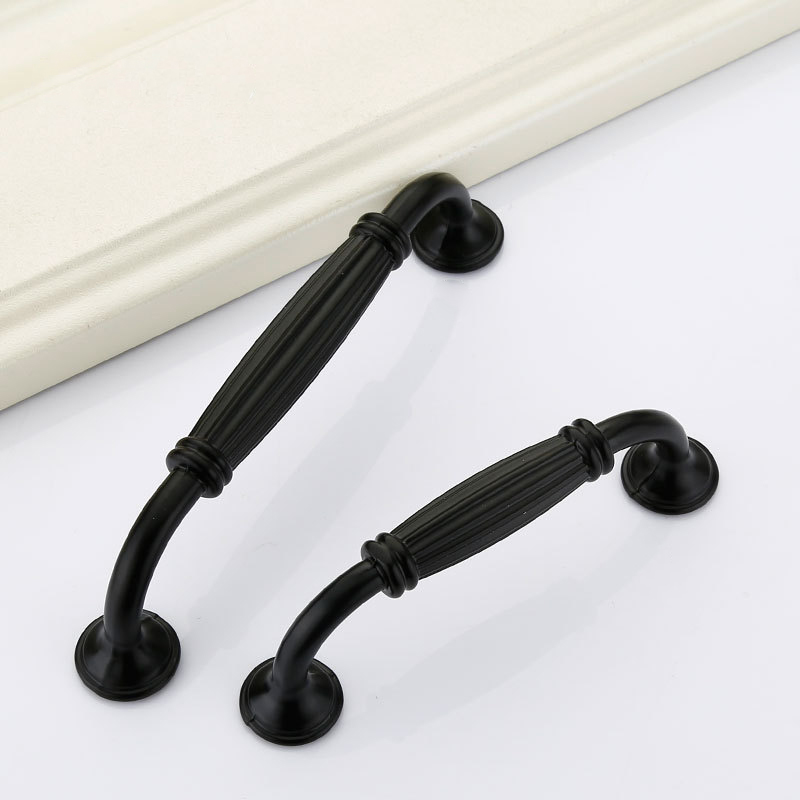 Black Aluminium Alloy Door Han - Furniture Hardware Black recensione e prezzo