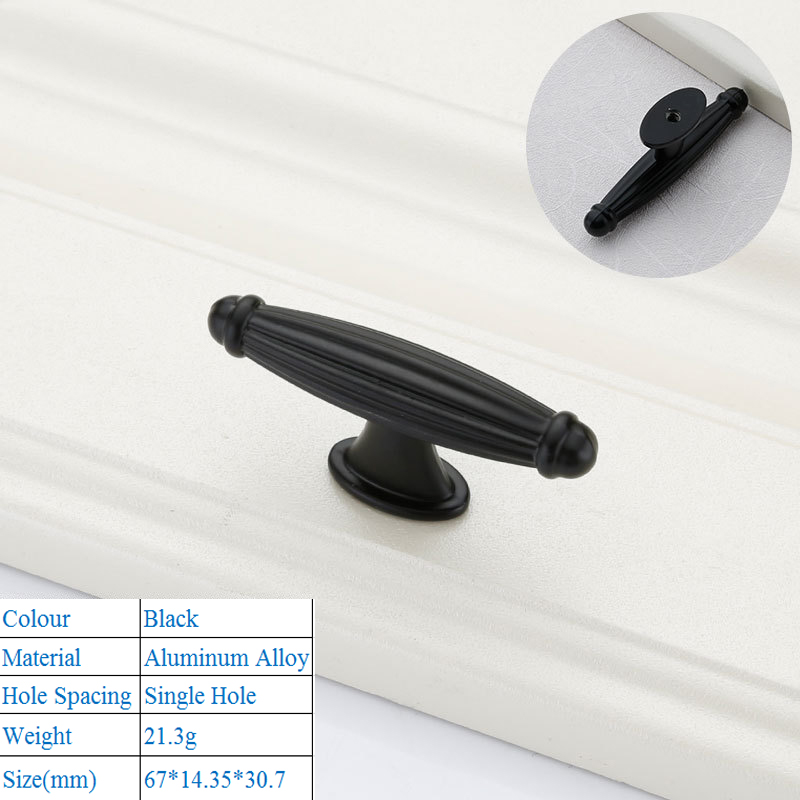 Black Aluminium Alloy Door Han - Furniture Hardware Black recensione e prezzo