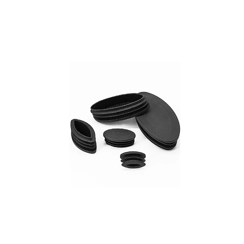 Black Plastic Olive Shape Tube - Furniture Hardware Black recensione e prezzo