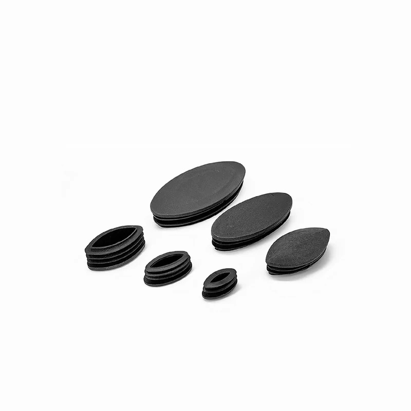 Black Plastic Olive Shape Tube - Furniture Hardware Black recensione e prezzo