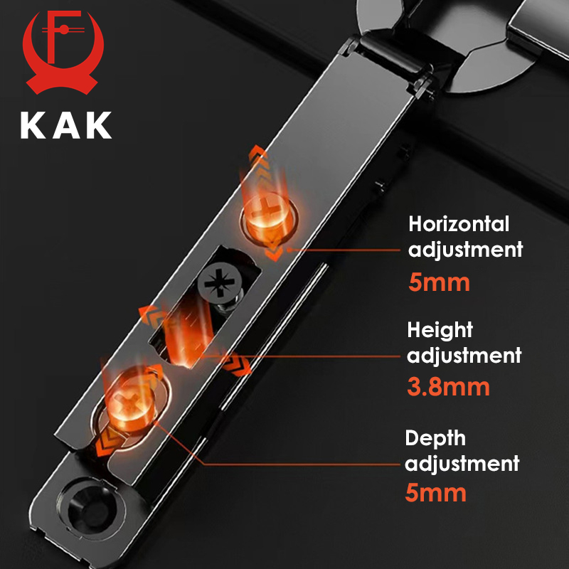 KAK 2PCS Hidden Hydraulic Kitc - Furniture Hardware Black recensione e prezzo