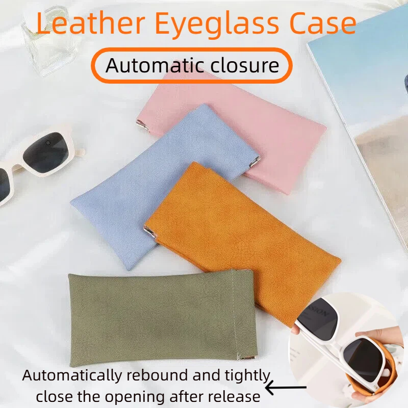 Unisex Leather Eyeglass Case P - Soft Close Hinge recensione e prezzo