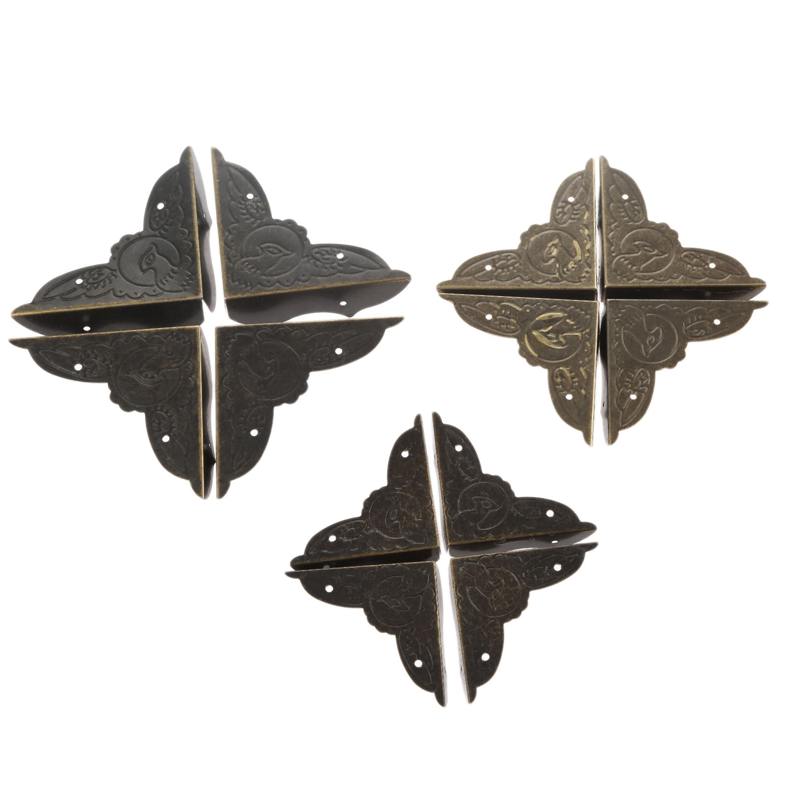 4Pcs Antique Brass Corner Brac - Furniture Hardware For Legs recensione e prezzo