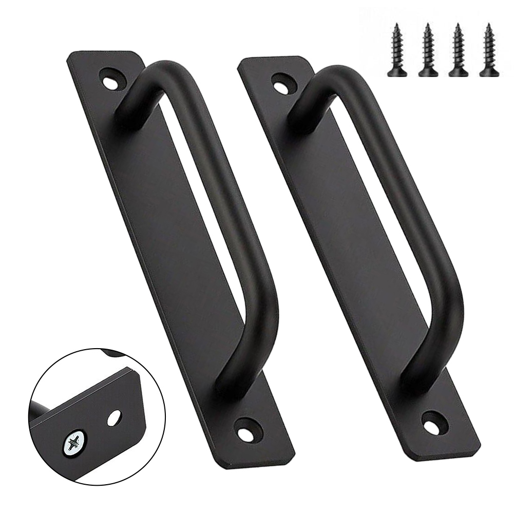 2Pcs Door Pull Handles Alumini - Furniture Hardware Black recensione e prezzo