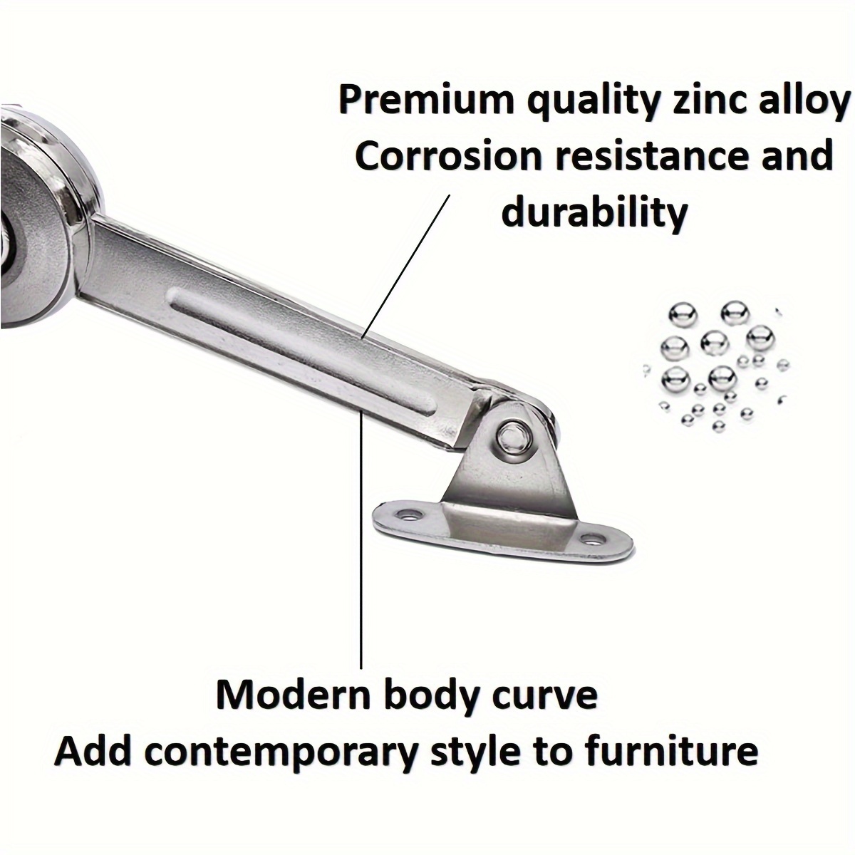 Lid Support Hinge in Satin Nic - Soft Close Hinge recensione e prezzo