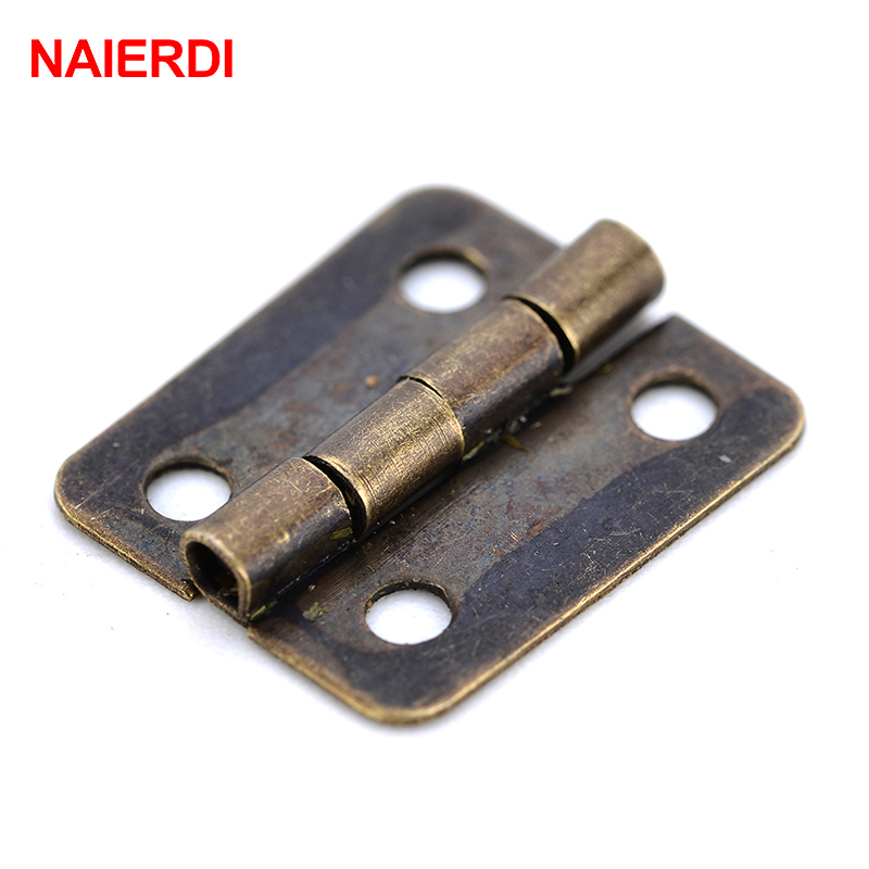 50PCS NAIERDI Antique Hinge Mi - Furniture Hardware Gold recensione e prezzo
