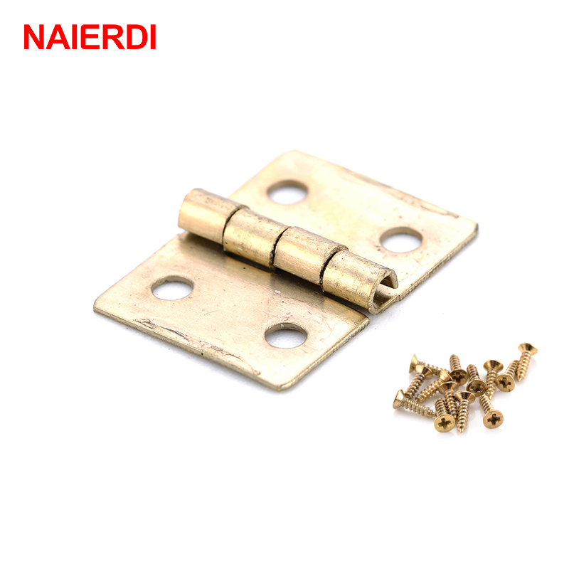50PCS NAIERDI Antique Hinge Mi - Furniture Hardware Gold recensione e prezzo