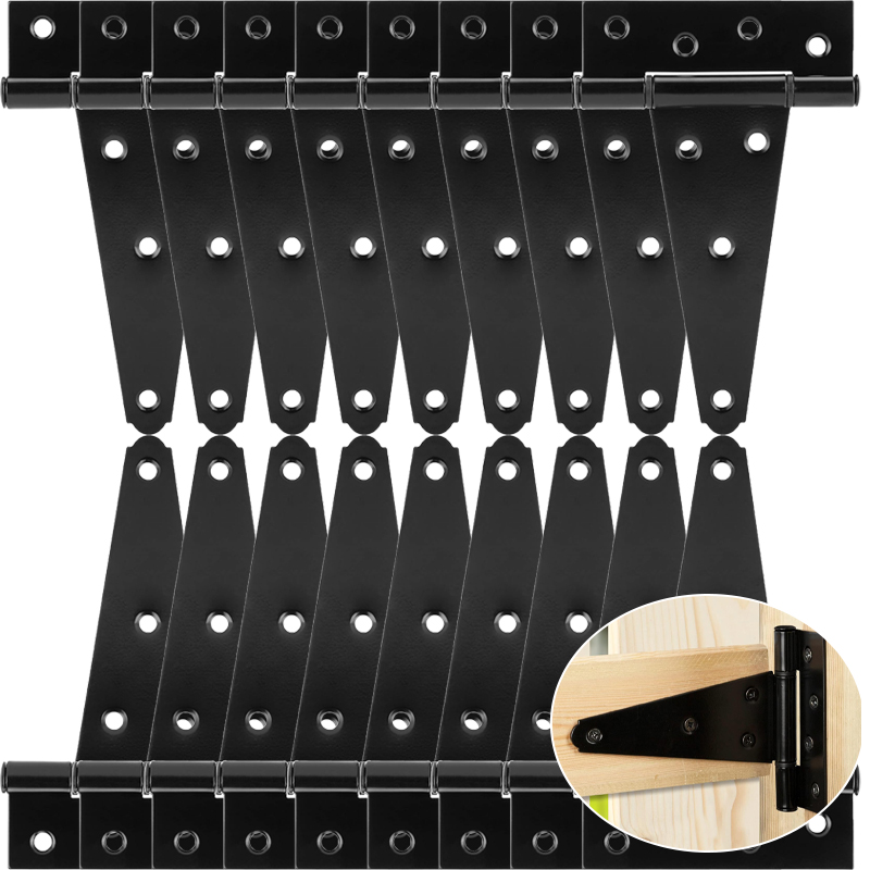 Steel T-shape Hinge Iron Black - Furniture Hardware Black recensione e prezzo