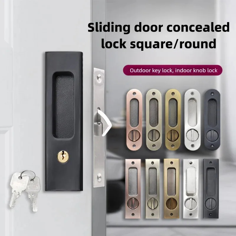 Sliding Door Lock Black Indoor - Furniture And Kitchen Hardware Fitting recensione e prezzo