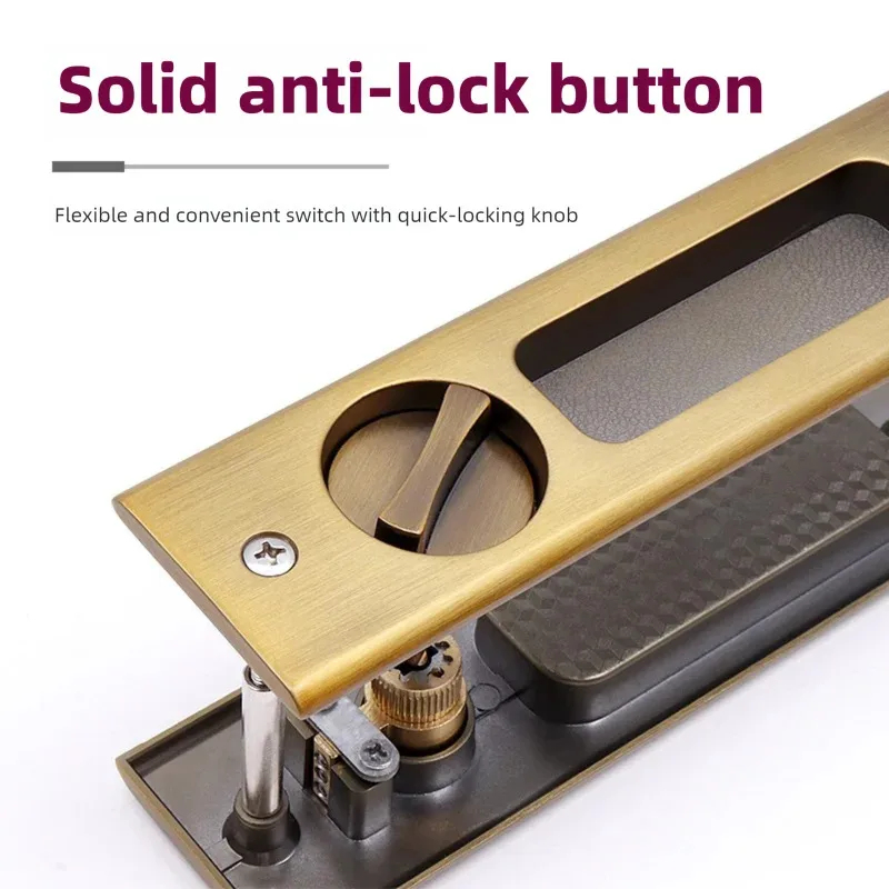 Sliding Door Lock Black Indoor - Furniture And Kitchen Hardware Fitting recensione e prezzo