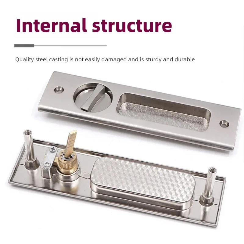Sliding Door Lock Black Indoor - Furniture And Kitchen Hardware Fitting recensione e prezzo