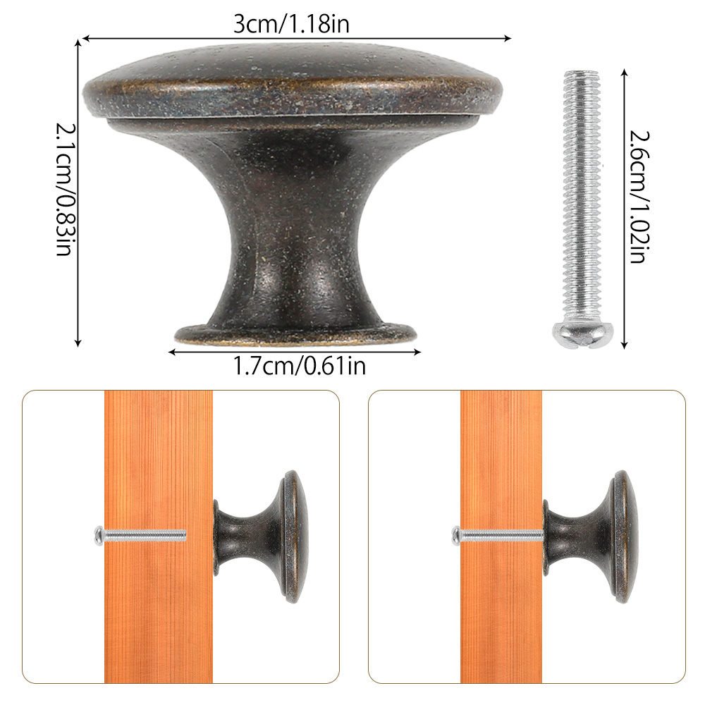 12PCS Retro Pull Handles Bronz - Furniture And Kitchen Hardware Fitting recensione e prezzo