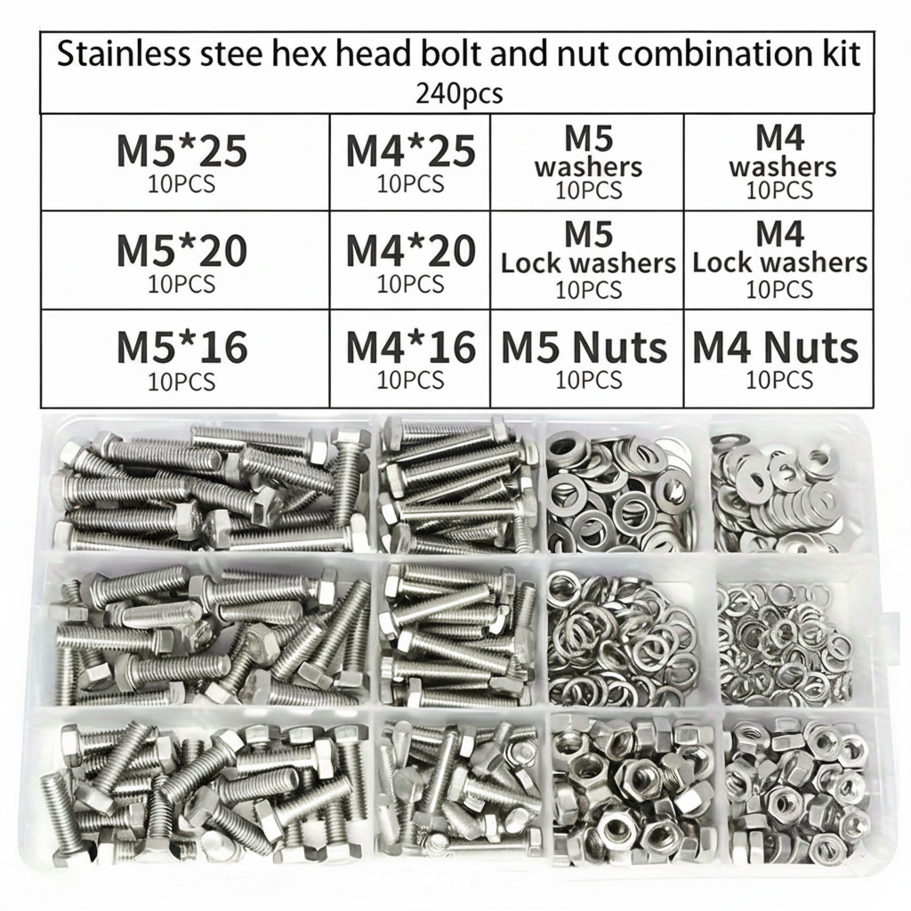 240Pcs Stainless Steel Hex Bol - Furniture Home Hardware recensione e prezzo